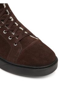 Karl Lagerfeld - KARL LAGERFELD Sneakersy Flint II KL53353L Brązowy. Kolor: brązowy. Materiał: zamsz, skóra #6