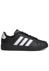 Adidas - Buty męskie adidas Sportswear Streettalk JP8276 - czarne. Zapięcie: pasek. Kolor: czarny. Materiał: syntetyk, guma, skóra. Szerokość cholewki: normalna. Wzór: aplikacja #1