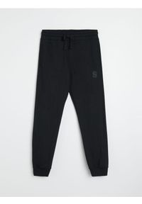 Sinsay - Spodnie jogger - czarny. Kolor: czarny