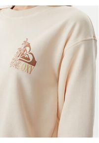Roxy Bluza ERJFT04963 Beżowy Regular Fit. Kolor: beżowy. Materiał: bawełna #5