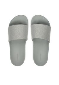 Calvin Klein Klapki Pool Slide - Jacq HW0HW02420 Szary. Kolor: szary. Materiał: materiał #4