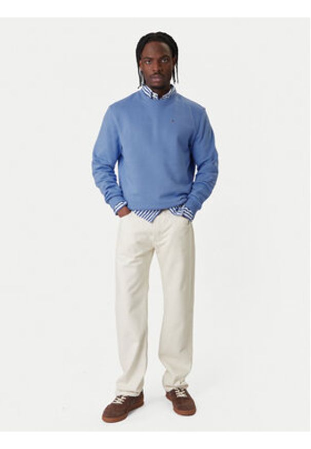 Tommy Jeans Bluza DM0DM20741 Niebieski Regular Fit. Kolor: niebieski. Materiał: bawełna