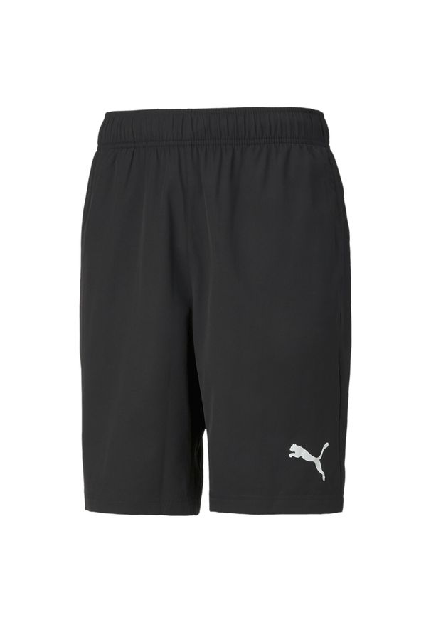 Puma - Męskie szorty z tkaniny Active 9" PUMA Black. Kolor: czarny. Materiał: tkanina