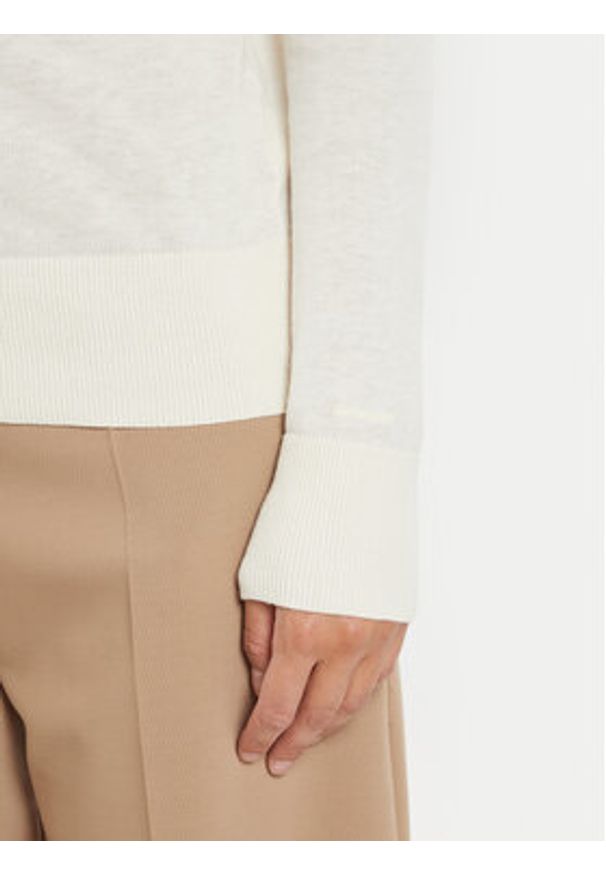 GANT - Gant Sweter 4803187 Écru Regular Fit. Materiał: bawełna