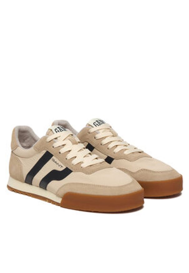 GANT - Gant Sneakersy 32633172 Beżowy. Kolor: beżowy. Materiał: skóra, zamsz