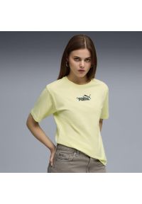 Puma - Damska koszulka o luźnym kroju Essentials Nature 2.0 PUMA Gold Moon Yellow. Kolor: żółty. Sport: fitness