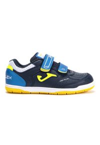 Buty halowe dziecięce na rzepy Joma TOP FLEX JR. Zapięcie: rzepy. Kolor: czarny