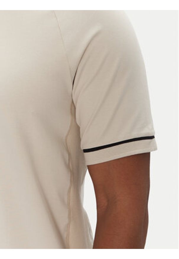 BOSS T-Shirt 50537846 Beżowy Regular Fit. Kolor: beżowy. Materiał: bawełna