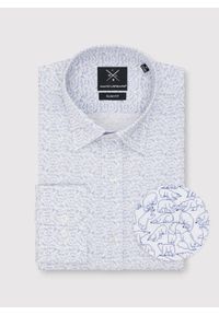 Pako Lorente - PAKO LORENTE – Koszula męska w drobny wzór. Materiał: bawełna, elastan. Długość rękawa: długi rękaw. Długość: długie