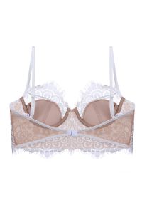 Intica - Biustonosz koronkowy z fiszbinami na co dzień i specjalne okazje Zekija. Kolor: czarny. Materiał: koronka. Rodzaj stanika: biustonosz z fiszbinami. Wzór: koronka #2