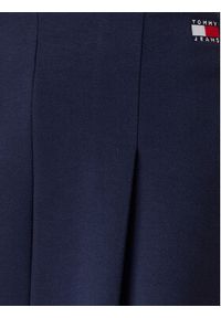 Tommy Jeans Spódnica mini Badge DW0DW20268 Granatowy Regular Fit. Kolor: niebieski. Materiał: bawełna