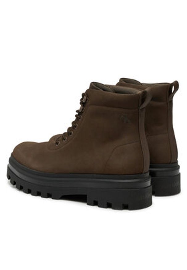 Calvin Klein Jeans Trapery Lugged Laceup Boot Oxf Hiking Nb YM0YM01076 Brązowy. Kolor: brązowy. Materiał: skóra