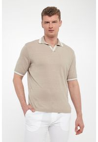 PAUL & SHARK - Polo męskie lniane PAUL&SHARK. Typ kołnierza: polo. Materiał: len #1