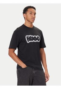 Hugo - HUGO T-Shirt Nulibax 50549155 Czarny Regular Fit. Kolor: czarny. Materiał: bawełna