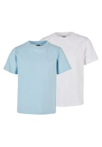 Urban Classics - T-shirt Dla Chłopca Ekologiczny Basic 2pak. Kolor: brązowy, niebieski, wielokolorowy. Sport: turystyka piesza