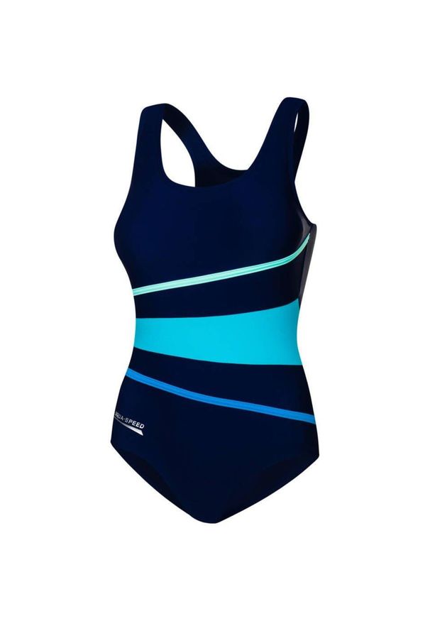 Strój jednoczęściowy pływacki damski Aqua Speed Stella. Kolor: niebieski