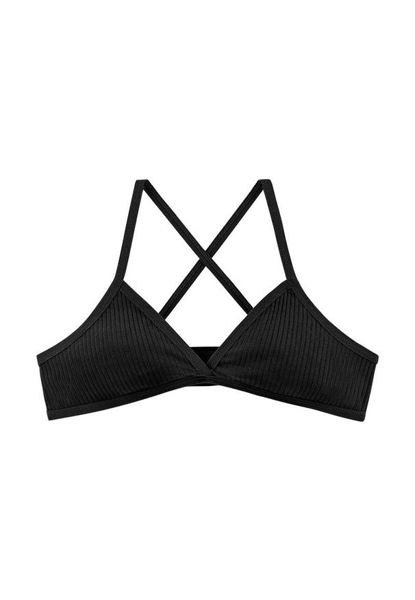 Intica - Braletka miękka z delikatnymi przeszyciami na co dzień i specjalne okazje Cleva. Kolor: czarny. Materiał: tkanina