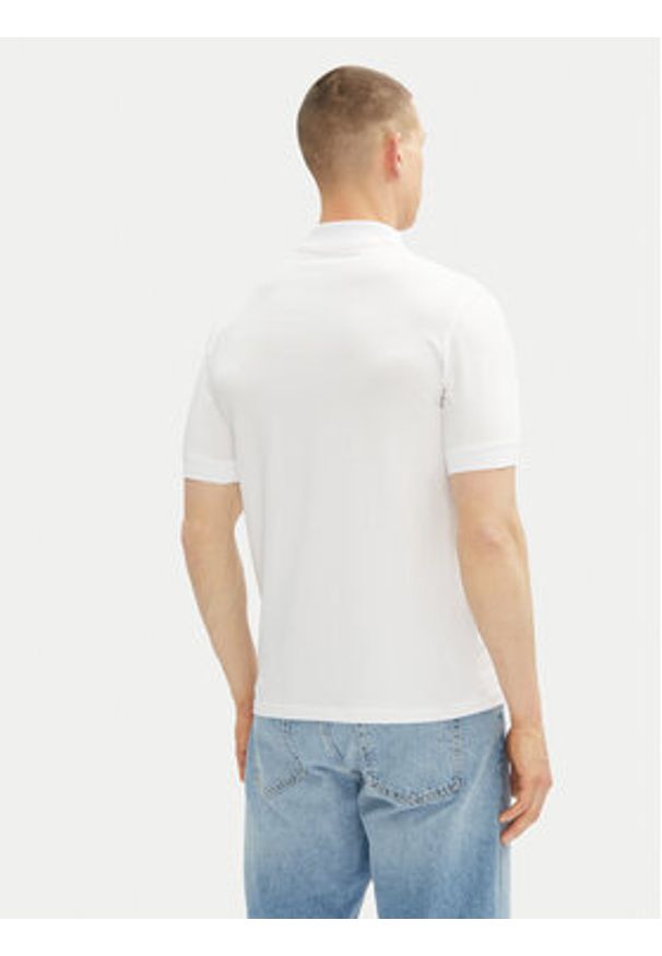 Karl Lagerfeld - KARL LAGERFELD Polo 745400 552235 Biały Slim Fit. Typ kołnierza: polo. Kolor: biały. Materiał: bawełna