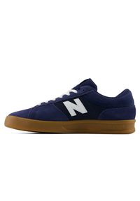 Buty unisex New Balance Numeric UN430NVG – granatowe. Kolor: niebieski. Materiał: dresówka, skóra. Szerokość cholewki: normalna. Sport: skateboard #5