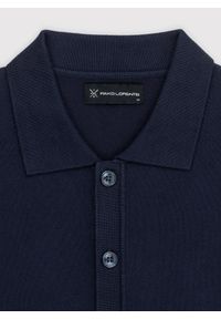 PAKO LORENTE – Granatowy kardigan z kołnierzykiem P24SF-2X-001-G-0 - Pako Lorente. Kolor: niebieski. Materiał: dzianina #7