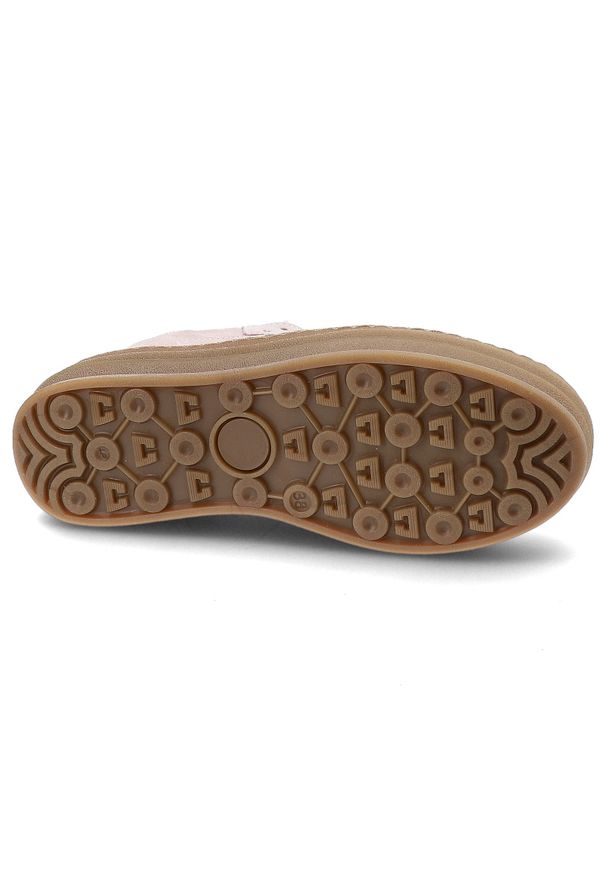 Różowe Sneakersy Armodo Modne Obuwie Damskie. Okazja: na co dzień. Zapięcie: pasek. Kolor: różowy. Materiał: zamsz, guma. Wzór: paski. Styl: casual, sportowy