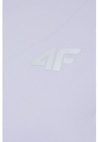 4f - 4F bluza do biegania damska kolor fioletowy gładka. Kolor: fioletowy. Materiał: materiał. Wzór: gładki