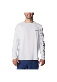 columbia - Koszulka sportowa z długim rękawem Terminal Tackle LS Shirt. Kolor: biały. Długość rękawa: długi rękaw. Długość: długie. Sezon: lato