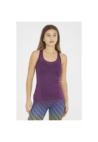 ELPLAYER - Top fitness damski ZERL fioletowy. Kolor: fioletowy. Materiał: poliester, elastan. Sport: fitness #1