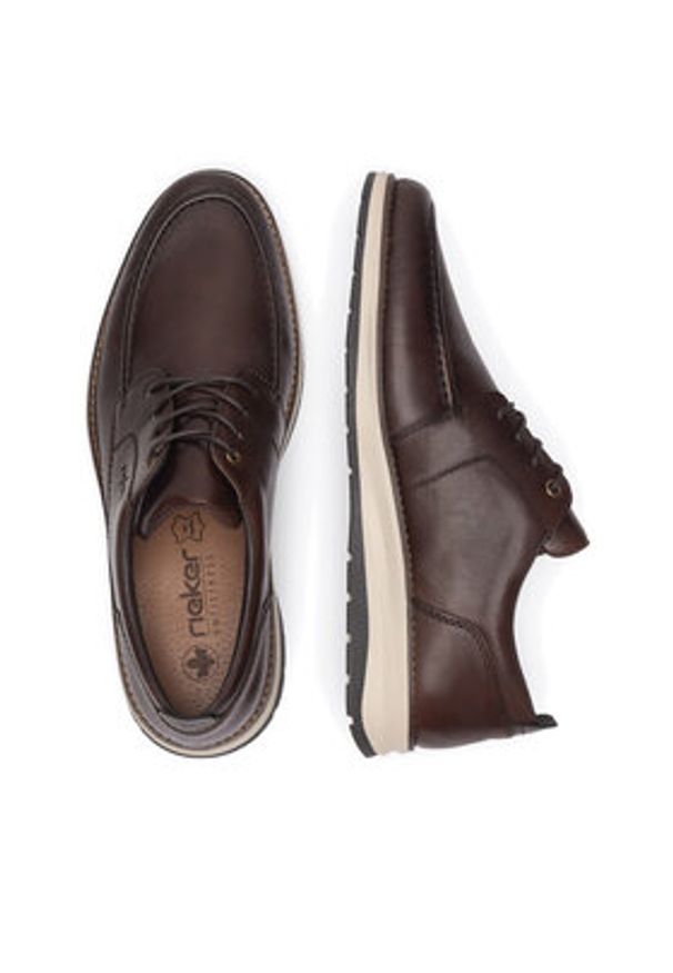 Rieker Półbuty 14704-25 Brązowy. Kolor: brązowy. Materiał: skóra