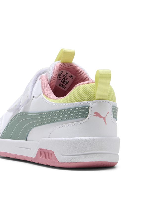 Tenisówki Puma Model Puma Multiflex 2 Color V P Kolor Biały. Kolor: wielokolorowy, biały, zielony. Materiał: tkanina, syntetyk. Sport: turystyka piesza