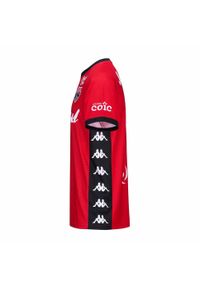 Kappa - Jersey domowy EA Guingamp Guillo 2024/25. Kolor: czerwony, czarny, wielokolorowy. Materiał: jersey. Sport: piłka nożna