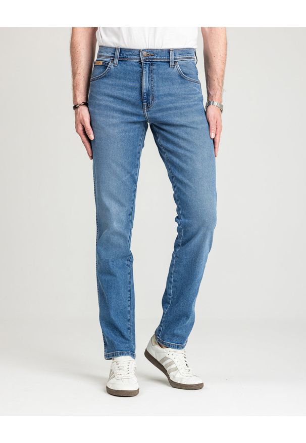 Męskie Spodnie Wrangler Texas Slim The Marverick 112330696, W32 L34. Okazja: na co dzień. Styl: elegancki, casual, klasyczny