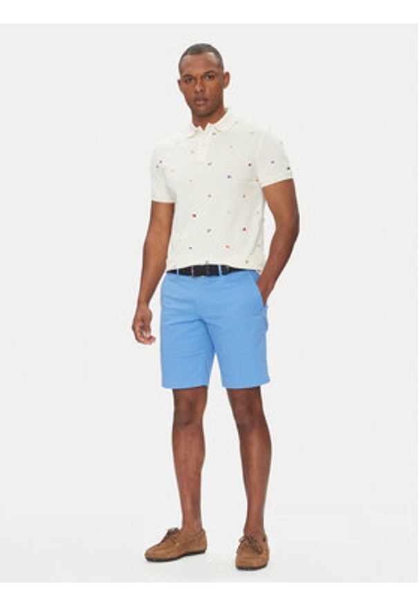 TOMMY HILFIGER - Tommy Hilfiger Polo Critter MW0MW39044 Beżowy Regular Fit. Typ kołnierza: polo. Kolor: beżowy. Materiał: bawełna