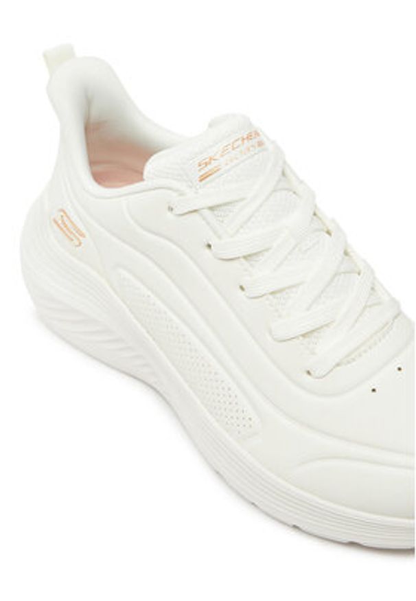 skechers - Skechers Sneakersy 117485/WHT Biały. Kolor: biały. Materiał: skóra