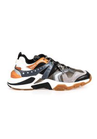 Geox Sneakersy "T01 A" | T94BTA 01422 | T01 A | Mężczyzna | Wojskowa Zieleń, Pomarańczowy. Kolor: pomarańczowy. Materiał: materiał, skóra #7