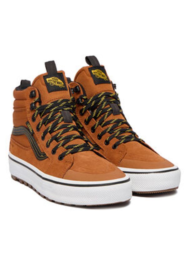 Vans Tenisówki MTE Sk8-Hi Waterproof Insulated VN000DAQN1Z1 Pomarańczowy. Kolor: pomarańczowy. Materiał: materiał