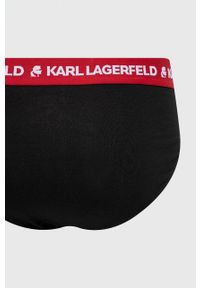 Karl Lagerfeld slipy (3-pack) 220M2121.61 męskie kolor czerwony. Kolor: czerwony. Materiał: bawełna #3