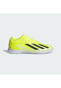 Adidas - Buty X Crazyfast League IN. Kolor: czarny, biały, żółty, wielokolorowy. Materiał: materiał