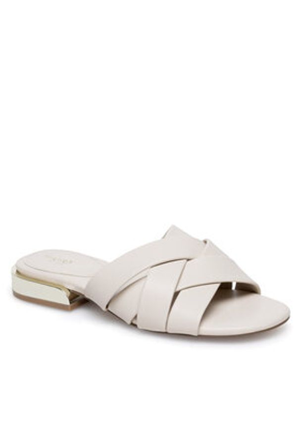 Nine West Klapki JF2220-1 Beżowy. Kolor: beżowy. Materiał: syntetyk