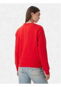 TOMMY HILFIGER - Tommy Hilfiger Bluza Logo Embroidery WW0WW48724 Czerwony Relaxed Fit. Kolor: czerwony. Materiał: bawełna #4