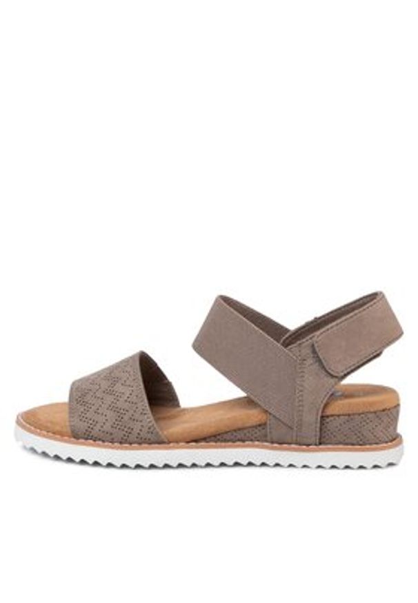 skechers - Skechers Sandały BOBS Desert Kiss 31440/TPE Brązowy. Kolor: brązowy. Materiał: materiał
