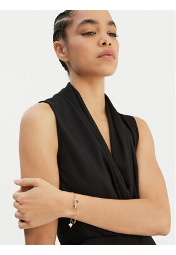 Guess Bransoletka JUBB05 027JW Złoty. Materiał: metalowe. Kolor: złoty
