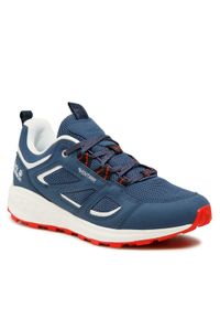 Trekkingi Jack Wolfskin - Vojo 3 Vent Low M 4051221 Dark Blue/Red. Kolor: niebieski. Materiał: skóra, materiał. Sport: turystyka piesza #1