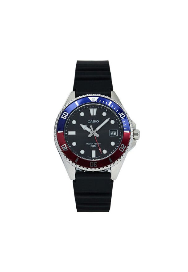 Casio Zegarek MDV-10-1A2VEF Czarny. Kolor: czarny