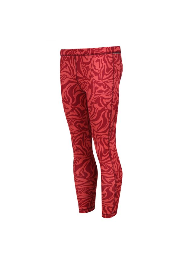 Legginsy fitness dziecięce Regatta Barlia Winter. Kolor: czerwony. Materiał: elastan, poliester