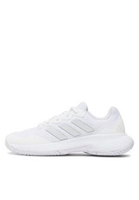 Adidas - adidas Buty Gamecourt 2.0 Tennis HQ8476 Biały. Kolor: biały. Materiał: materiał #3