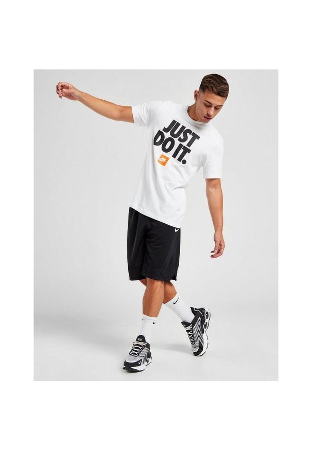 Koszulka z krótkim rękawem Męska Nike JDI VERDIAGE DZ2989 100 Biały. Kolor: biały. Materiał: bawełna. Długość rękawa: krótki rękaw. Długość: krótkie. Sport: fitness