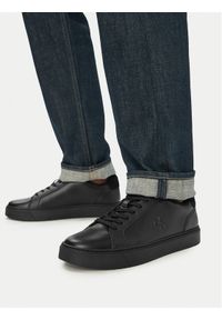 Calvin Klein Sneakersy Classic Cupsole Laceup Lth YM0YM01435 Czarny. Kolor: czarny. Materiał: skóra #1