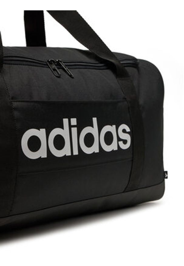 Adidas - adidas Torba Linear Duffel Medium JD9555 Czarny. Kolor: czarny. Materiał: materiał
