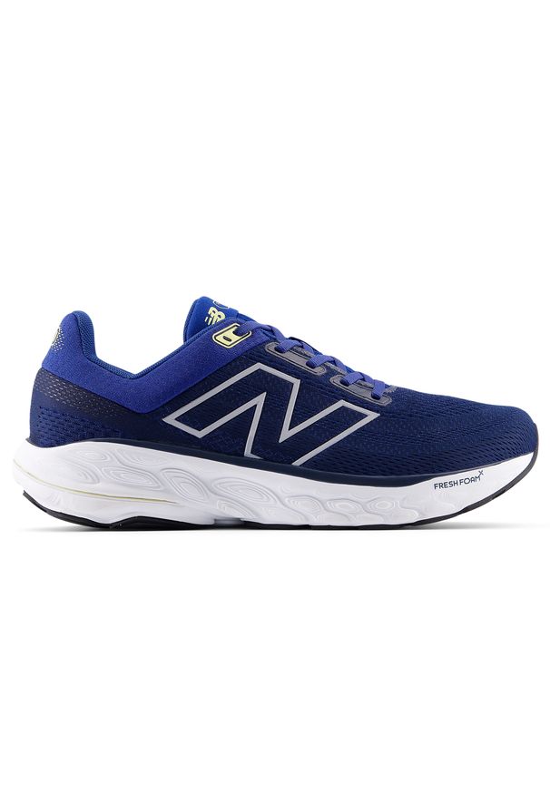 Buty męskie New Balance Fresh Foam 860 v14 M86014E – granatowe. Kolor: niebieski. Materiał: materiał, syntetyk. Szerokość cholewki: normalna. Sport: fitness